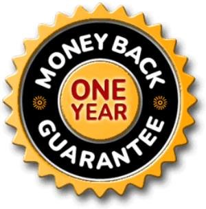 365-day money-back guarantee badge indicating risk-free purchase